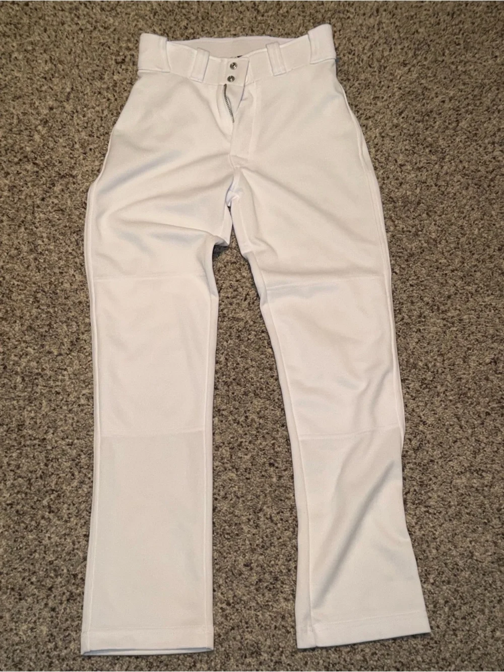 Kids White Easton Baseball Pants YS